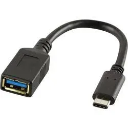 LogiLink USB 3.2 Gen 1 (USB 3.0) Adapter [1x USB-C® Stecker - 1x USB 3.2 Gen 1 Buchse A (USB 3.0)] CU0098 15.00 cm