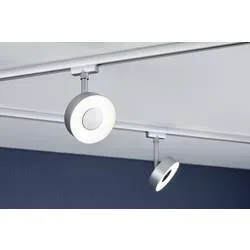 Paulmann Circle Hochvolt-Schienensystem-Leuchte URail LED fest eingebaut 5 W LED Chrom (matt)