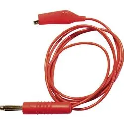 Schnepp 139769 Messleitung 4 mm-Stecker Abgreifklemmen 1.00 m Rot 1 St.