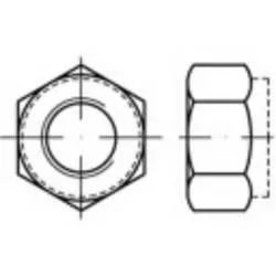 TOOLCRAFT 139776 Sicherungsmuttern M4 DIN 6924 Stahl galvanisch verzinkt 200 St.