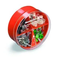 Weidmüller 9025920000 Aderendhülsen-Sortiment 4 mm², 6 mm², 10 mm², 16 mm² Teilisoliert Grau, Schwarz, Elfenbein, Grün