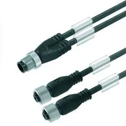 Weidmüller 9457490200 Sensor-/Aktor-Steckverbinder, konfektioniert M12 Stecker, gerade, Buchse, gerade 2.00 m Polzahl