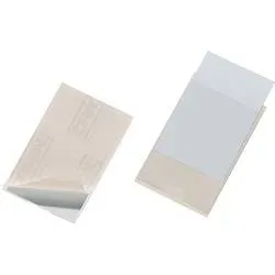 DURABLE Pocketfix Selbstklebende Taschen Transparent PP (Polypropylen) Selbstklebend 837919 62 x 93 mm 6,2 (B) x 9,3 (H) cm 100 Stück