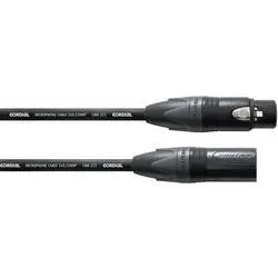 Cordial CPM 1,5 FM XLR Verbindungskabel [1x XLR-Buchse - 1x XLR-Stecker] 1.50 m Schwarz