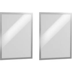 DURABLE Sichtfenster Duraframe 4873/23 silber, selbstklebend 2 Stk.