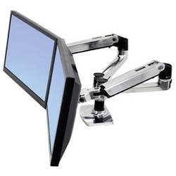 Ergotron LX Doppelschirmlösung 2fach Monitor-Tischhalterung 38,1 cm (15) - 68,6 cm (27) Neigbar+Schwenkbar, Rotierbar