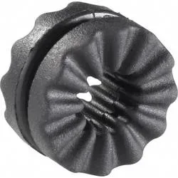 Richco VG-5 Anti-Vibrationstülle Klemm-Ø (max.) 3.6 mm Plattenstärke (max.) 1.4 mm Schwarz 1 St.