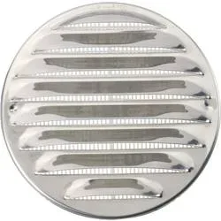 Wallair N31835 Abluftgitter Edelstahl Passend für Rohr-Durchmesser: 10 cm
