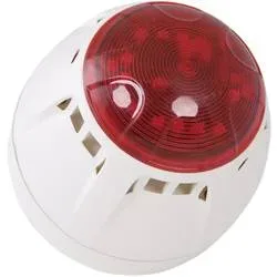 ComPro Kombi-Signalgeber LED Chiasso Razor Rot Blitzlicht, Dauerton 12 V/DC, 24 V/DC 100 dB