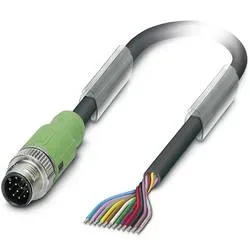 Phoenix Contact 1554791 Sensor-/Aktor-Steckverbinder, konfektioniert M12 Stecker, gerade 5.00 m Polzahl Sensoren: 12 1
