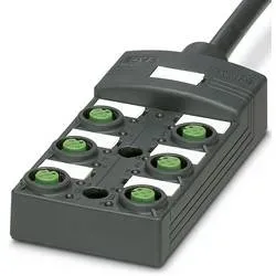 Phoenix Contact SACB-6/12- 5,0PUR SCO P 1452482 Sensor/Aktorbox passiv M12-Verteiler mit Kunststoffgewinde 1 St. Piece