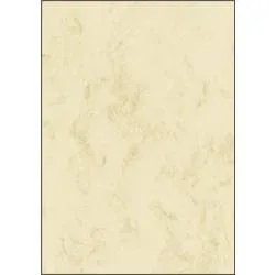 SIGEL Designpapier Marmor A4 DP191 beige, 200g 25 Blatt