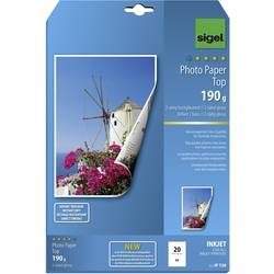 SIGEL InkJet Fotopapier A4 IP720 190g,glossy, weiss 20 Blatt