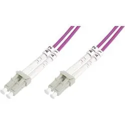 Digitus DK-2533-05-4 Glasfaser LWL Anschlusskabel 5.00 m Violett [1x LC-Stecker - 1x LC-Stecker] 50/125 µ Multimode OM4