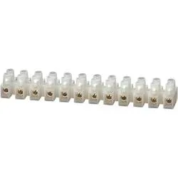 TRU COMPONENTS Lüsterklemme flexibel: 1.0-4.0 mm² starr: 1.0-4.0 mm² Polzahl: 12 Weiß 1 St.
