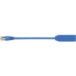 Telegärtner - CAT 6A Netzwerkadapter 0.2 m, One Size, Blau