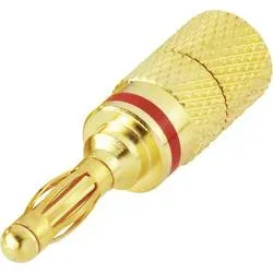 TRU COMPONENTS Lamellenstecker Stift-Ø: 4 mm Rot 1 St.