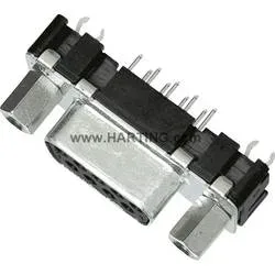 HARTING 09661516513 09661516513 D-SUB Buchsenleiste 180 ° Polzahl: 9 Löten 1 St.
