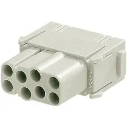 HARTING 09140083101 Buchseneinsatz Han® C-Modul 8 + PE Crimpen 1 St.