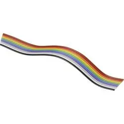 BKL Electronic 10120159 Flachbandkabel Rastermaß: 1.27 mm 20 x 0.08 mm² Bunt Meterware