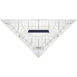 Staedtler Geometriedreieck 568 35 Glasklar Länge der Hypotenuse: 22 cm