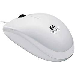 Logitech B100 USB-Maus Optisch Weiß