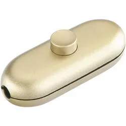interBär Schnurschalter Gold 1 x Aus/Ein 2 A 1 St.