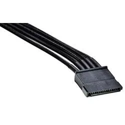BeQuiet Strom Anschlusskabel [1x SATA-Strom-Stecker 15pol. - 1x bequiet! Stromanschluss modular] 0.60 m Schwarz