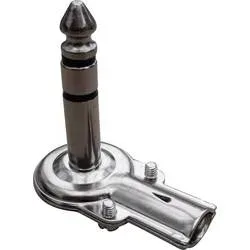 733075 Klinken-Steckverbinder 6.35 mm Stecker, gewinkelt Polzahl: 3 Stereo Silber 1 St.