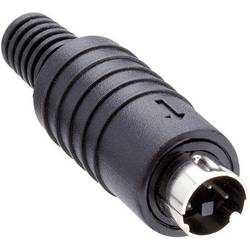 Lumberg MP-371/S4 DIN-Rundsteckverbinder Stecker, gerade Polzahl: 4 Schwarz 1 St.