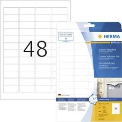 HERMA Outdoor Etikett.PP 45,7x21,2mm 9531 weiss 480 St./10 Blatt
