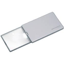Eschenbach 152111 Easy Pocket Handlupe mit LED-Beleuchtung Vergrößerungsfaktor: 3 x Silber