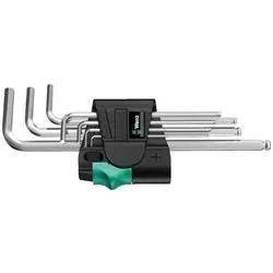 Wera 950 PKL/7 SM N Innen-Sechskant Winkelschraubendreher-Set 1.5 mm, 2 mm, 2.5 mm, 3 mm, 4 mm, 5 mm, 6 mm 7teilig