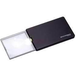 Eschenbach 152110 Handlupe mit LED-Beleuchtung Vergrößerungsfaktor: 3 x Linsengröße: (L x B) 86 mm x 54 mm Schwarz