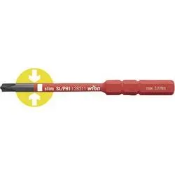 Wiha VDE-Wechselklinge slimVario Xeno Schlitz/PZ 2x75mm VDE Plus/Minus Wechselklinge SL/PZ 2 83 mm Passend für (Serie
