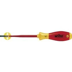 VDE Schlitz-Schraubendreher Wiha Schlitz-Schraubendreher 4,0mm SoftFinish-slimFix VDE1000V 35390 Klingenbreite: 4 mm