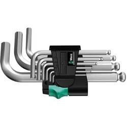 Wera 950 PKS/9 SM N Innen-Sechskant Winkelschraubendreher-Set 1.5 mm, 2 mm, 2.5 mm, 3 mm, 4 mm, 5 mm, 6 mm, 8 mm, 10 mm