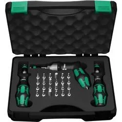 Wera 7440/41/42 Werkstatt Drehmoment-Schraubendreher-Set 27teilig 0.3 - 6 Nm