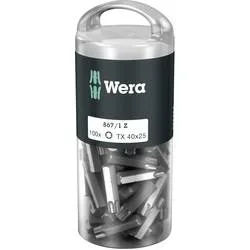 Wera 867/1 Z TORX® DIY 100 SiS 3566990 Torx-Bit T 40 Werkzeugstahl legiert, zähhart D 6.3 100 St.
