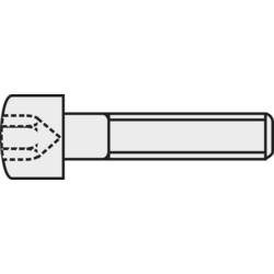 TOOLCRAFT 827285 Zylinderschrauben M4 8 mm Innensechskant DIN 912 Stahl 8.8 geschwärzt 1 St.