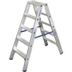 Alu-Stufendoppelleiter, 2 x 5 Stufen