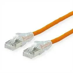 DÄTWYLER Patchkabel Cat.6A (Class EA) S/FTP, CU 7702 flex LSOH, AMP v2, orange, 1 m