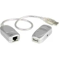 ATEN - USB Cat 5 Extender (bis zu 60 m), Grau
