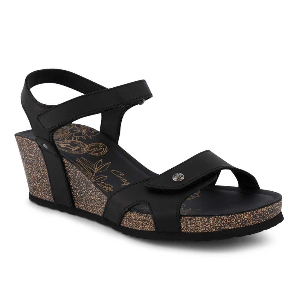 Panama Jack Sandalette, Damen , Schwarz 38