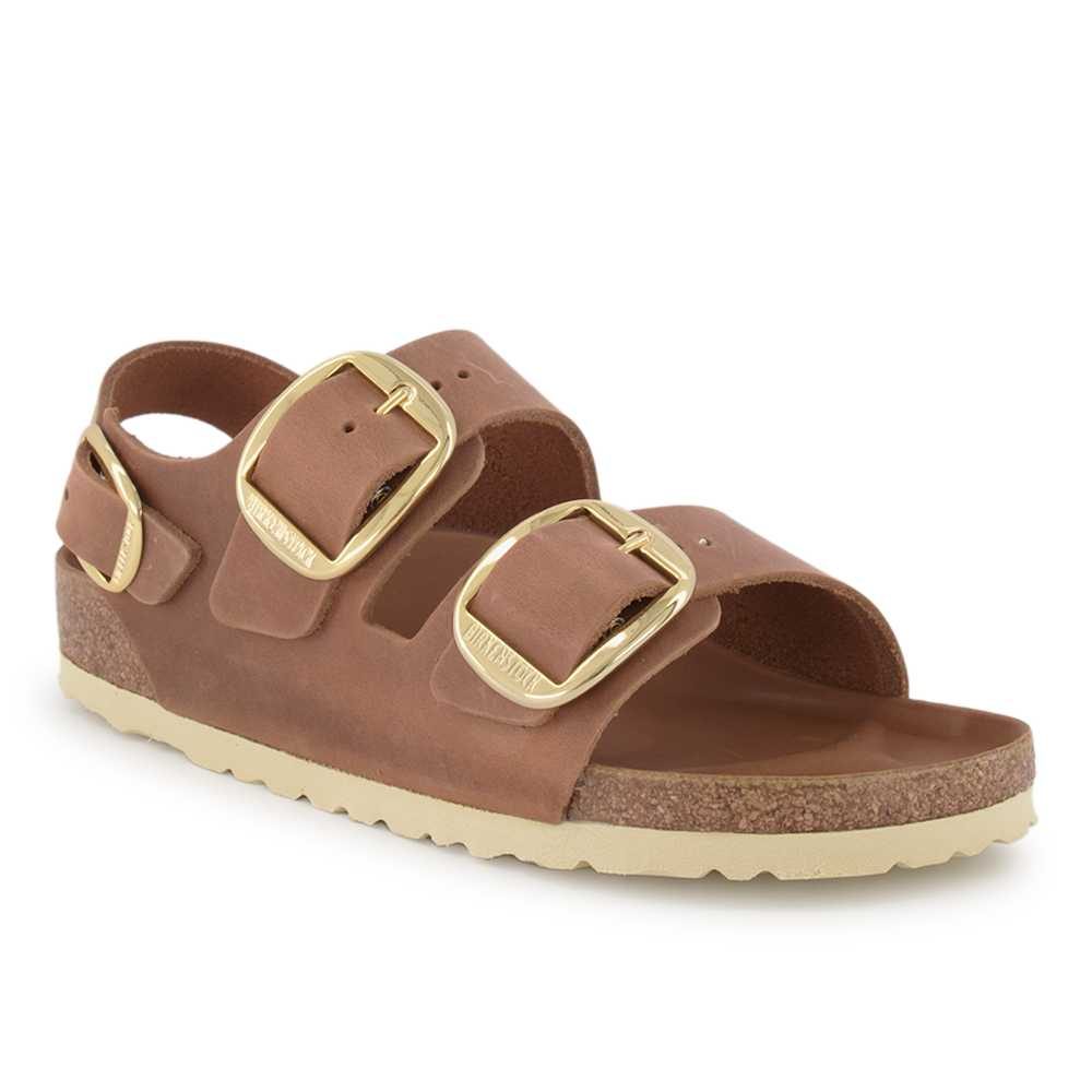 Birkenstock Pantolette, Damen , Cognac 42