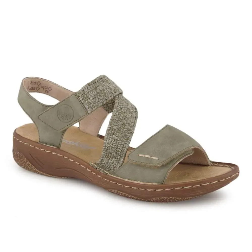 Rieker Sandale, Damen , Olive 43