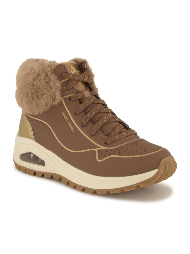 Skechers Schnürboots, Damen , Taupe 36