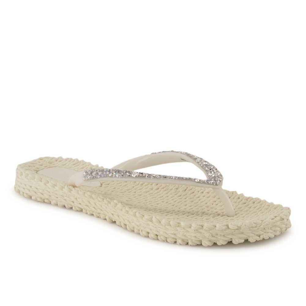 Ilse Jacobsen Pantoletten-Zehentrenner, Damen , Creme 39