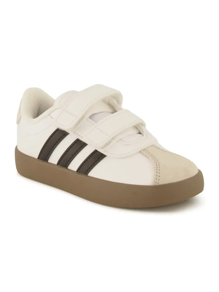adidas - VL Court, VL Court 3.0 Klettverschluss-Sneakers, 20, Weiss