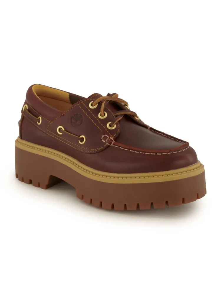 Timberland Stone Street Plateau Bootsschuhe - Rootbeer EU40 Damen